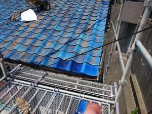 平部の瓦の葺き直しが完了
