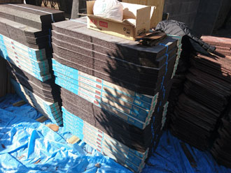 丁寧に重ねます