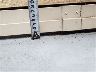 室内側の立ち上がり