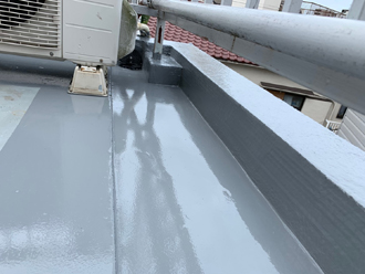 バルコニーの防水工事完了