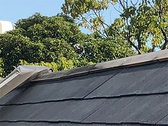 雨水が浸透し腐食した貫板