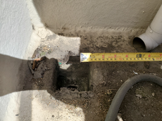 バルコニーの排水口