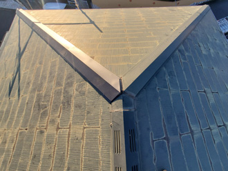 棟板金交換工事　完工