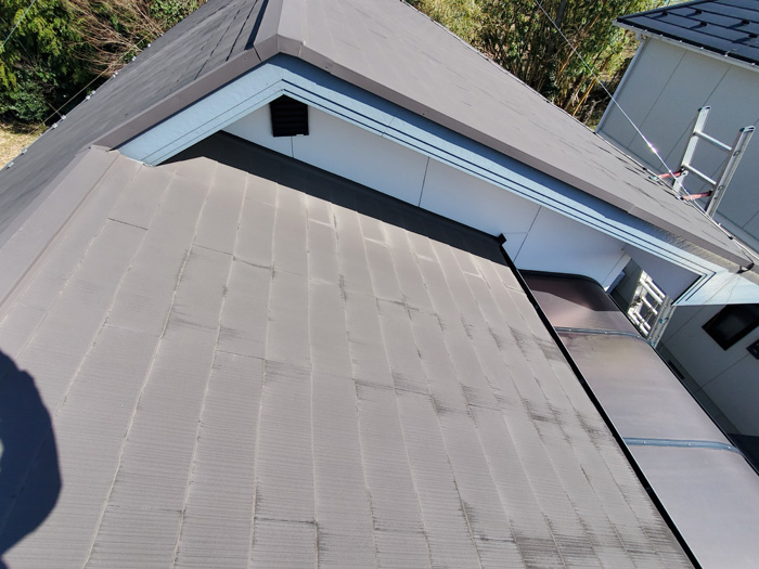 スレート屋根の調査