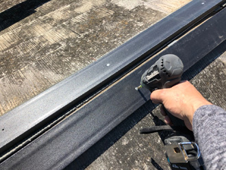 棟板金交換工事　タフモック設置