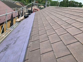 ルーフィング材を敷設