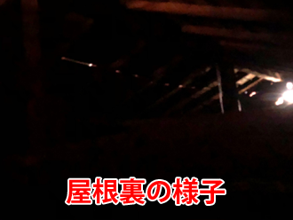 屋根裏の様子