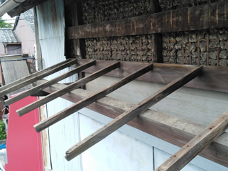 霧除けの交換工事