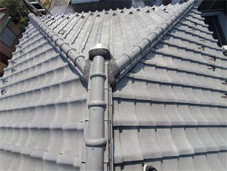 瓦屋根全体の調査