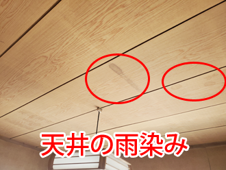 天井の雨染み