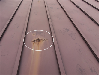 錆びによる腐食・穴あき