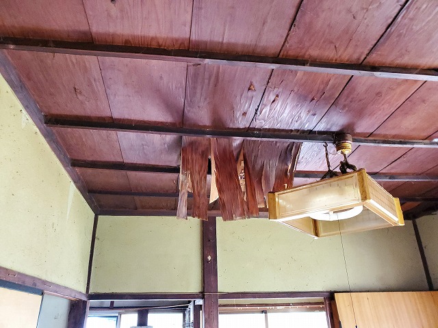 こちらも同様に剥がれてしまっています。