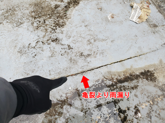 陸屋根の防水層劣化による雨漏り被害とその対策【富里市七栄の事例から解説】