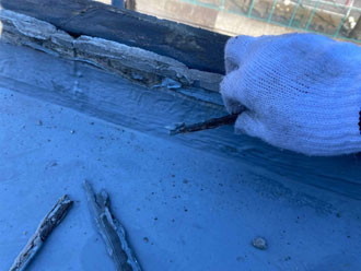 笠木を整えます