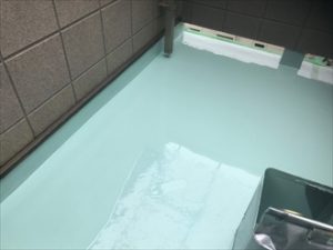 二度目のウレタン防水塗装