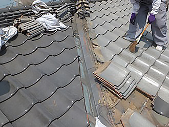 瓦屋根の清掃
