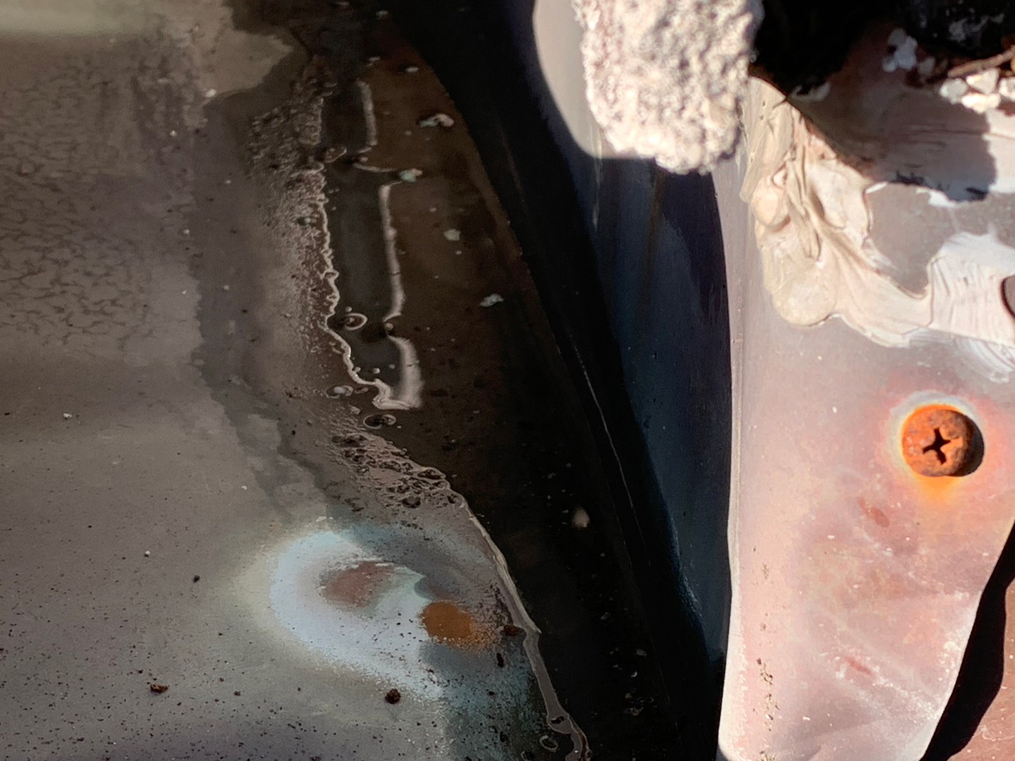 守山区の鉄板の錆び