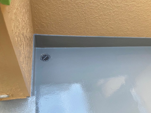 防水工事後のベランダ