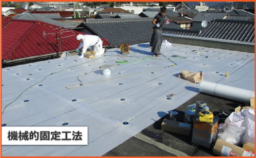 機械的固定工法 機械的固定工法
