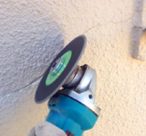 Uカット、Vカットの様子