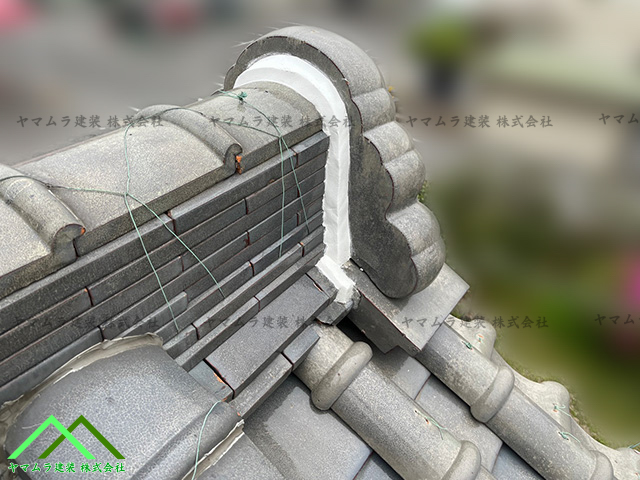 本体鬼の塗り替え