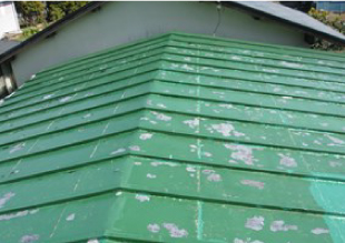 屋根葺き替え工事前