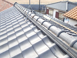 棟瓦取り直し工事が完了