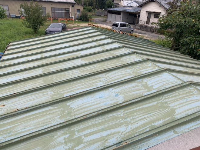 春日井市の板金屋根の傷み