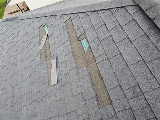 アスファルトシングルの捲れ