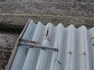 折板屋根の錆び