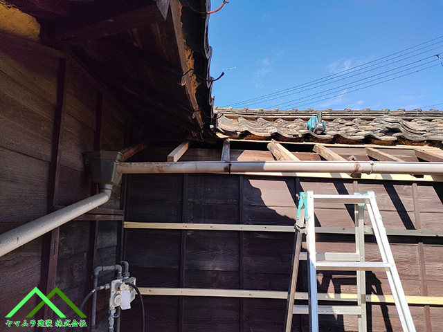 新しい垂木を設置