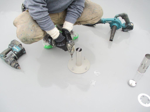 沼津市屋上雨漏り脱気筒設置