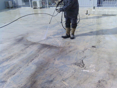 沼津市屋上防水高圧洗浄