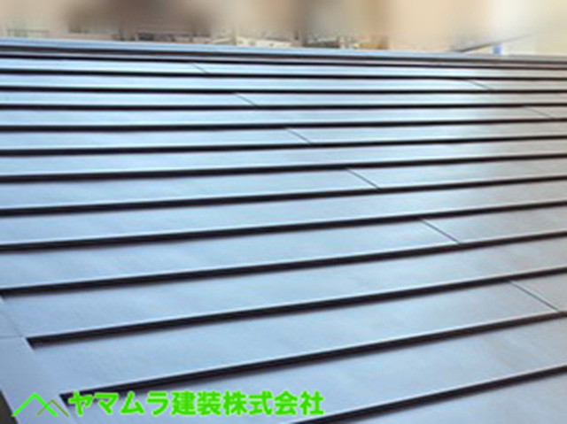 06．名古屋市中区　カバー工法　大屋根作業完了後。