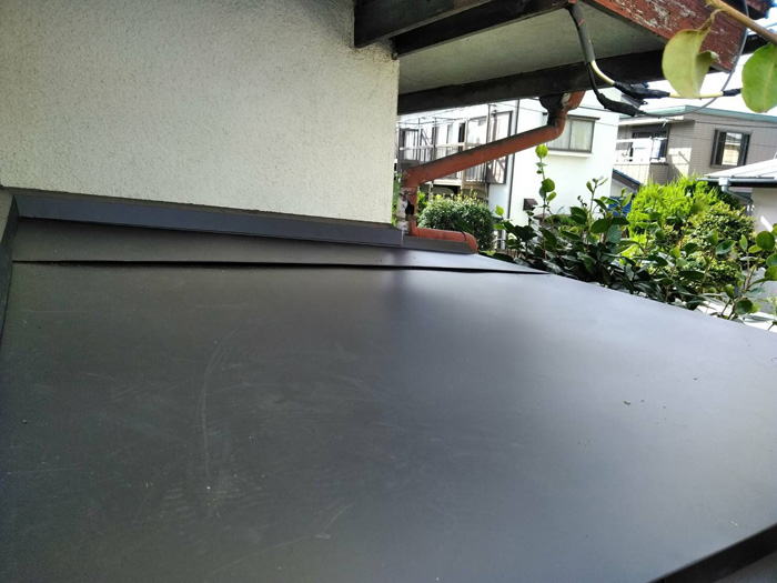 庇の葺き替え工事　完了