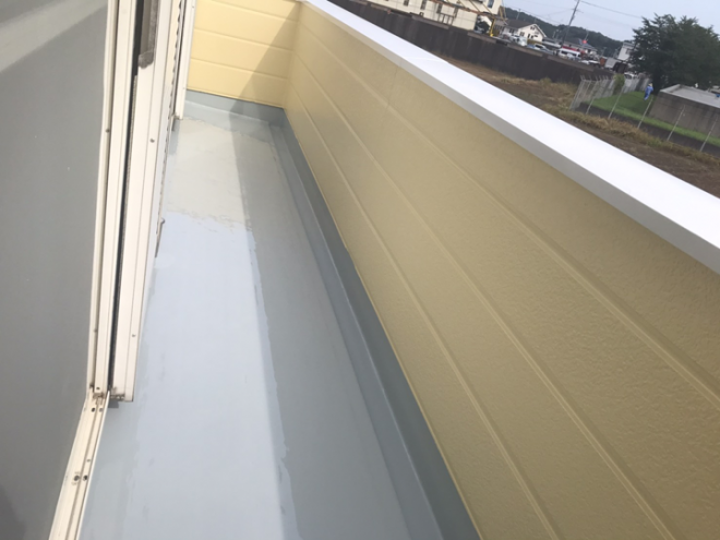ベランダ防水完了