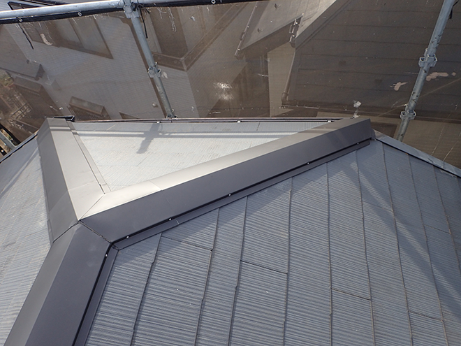 棟板金交換工事施工後