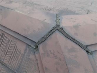 シーリング補修の跡