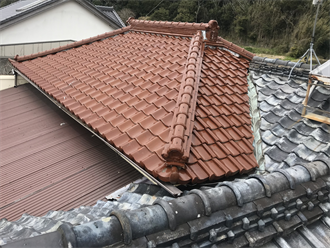 瓦屋根の調査