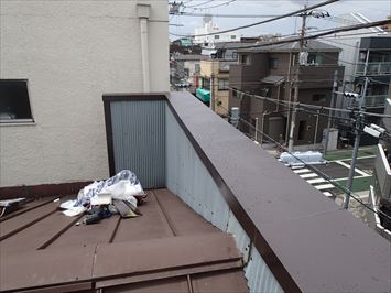 笠木交換工事後