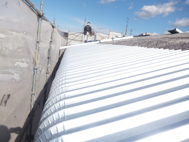 屋根カバーの様子