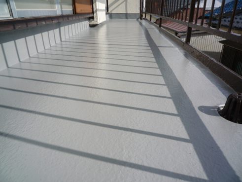 沼津ベランダ雨漏りシート防水塗装