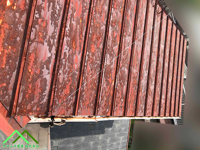 トタン屋根も錆