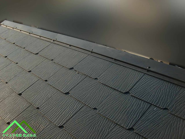 棟板金の取り付け