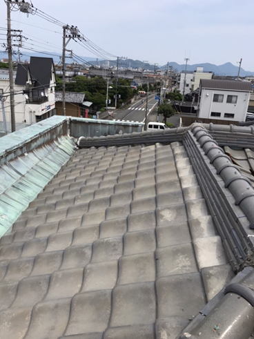 沼津市瓦屋根雨漏り