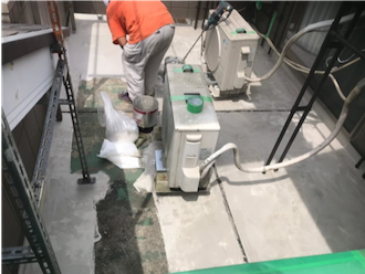 樹脂ノロを使って下地調整