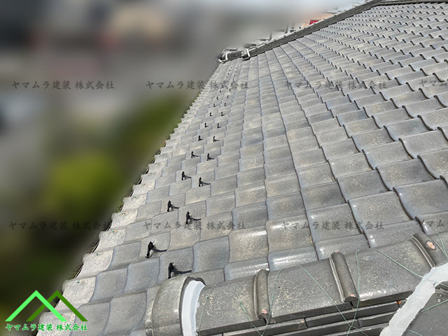 二列に取り付け