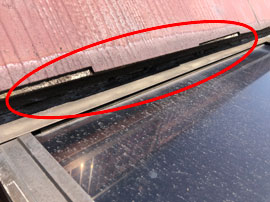 西東京市住吉町の雨漏りが発生してしまう屋外のテラス