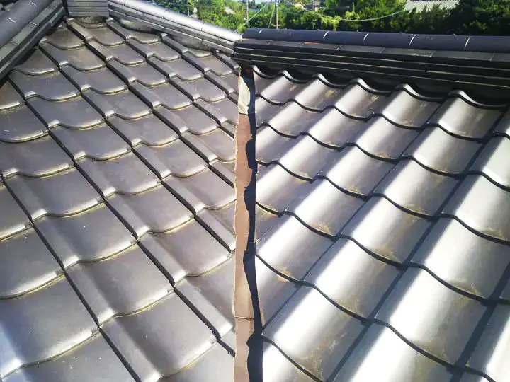 瓦屋根の谷板金