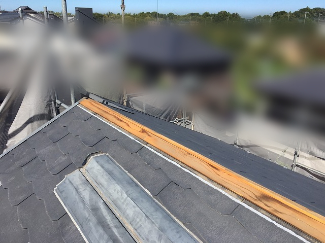 板金を外した屋根